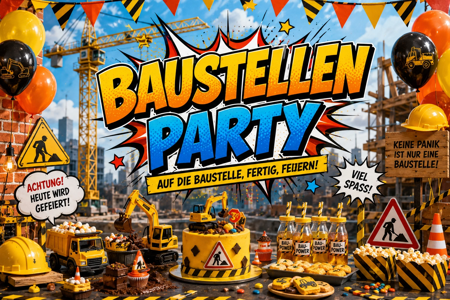 Baustellen Party Ideen