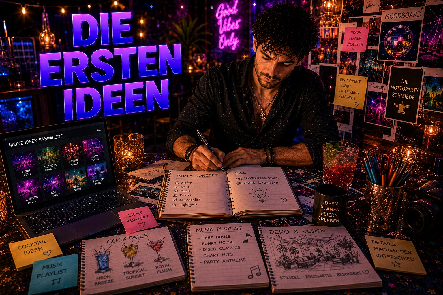 Die ersten gesammelten Ideen & Notizen